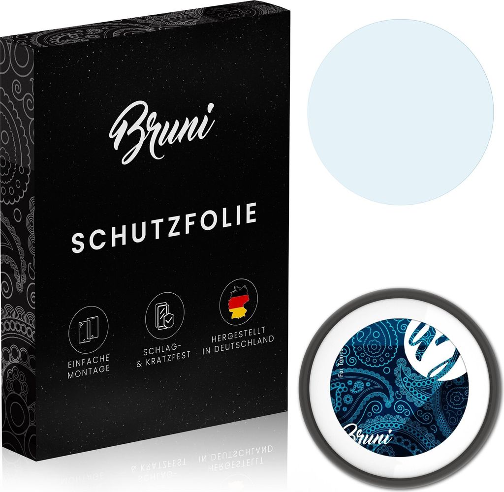 Bruni Basics-Clear 2x Schutzfolie kompatibel mit TomTom Vio Folie