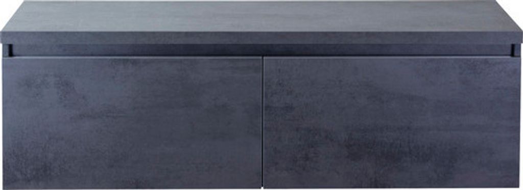 Waschtischunterschrank Sanox Frozen Frontfarbe beton anthrazit BxHxT 140,2 x 43,6 x 45 cm 75735741