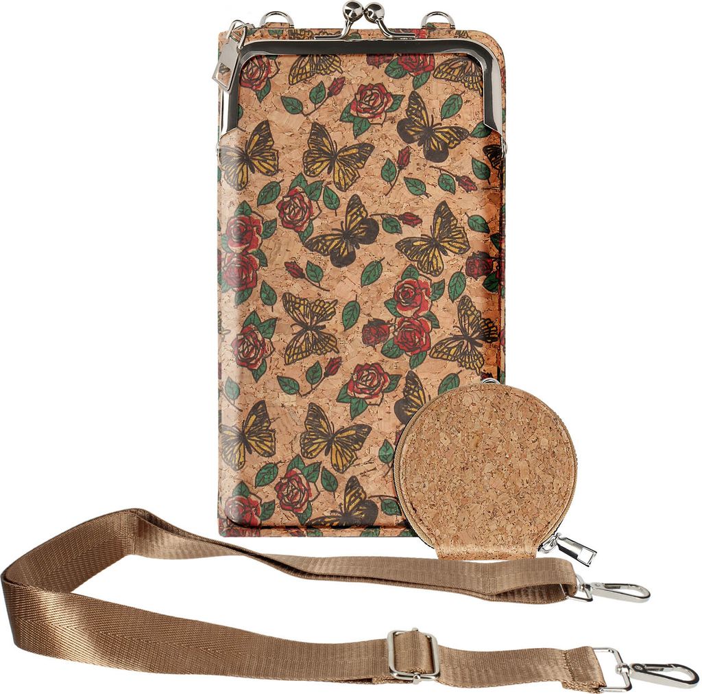 Avizar, Korktasche, NaturePrint Collection, Reißverschluss / Kuss-Verschluss, Bunt
