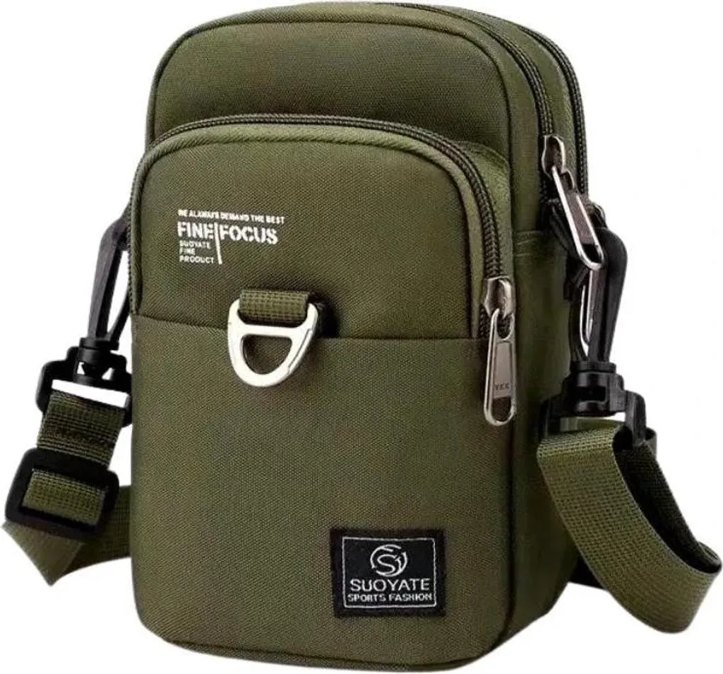 Recensione Borsa Tracolla Uomo Verde | Oxford Nylon Impermeabile