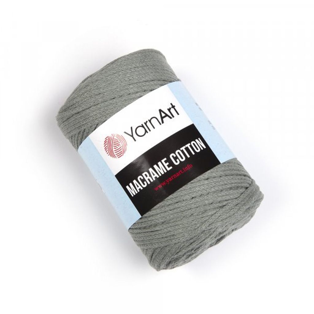 Yarn Art Macrame Bavlna 2 mm 225 m 794 Green/Gray Šňůra Obrázek produktu 