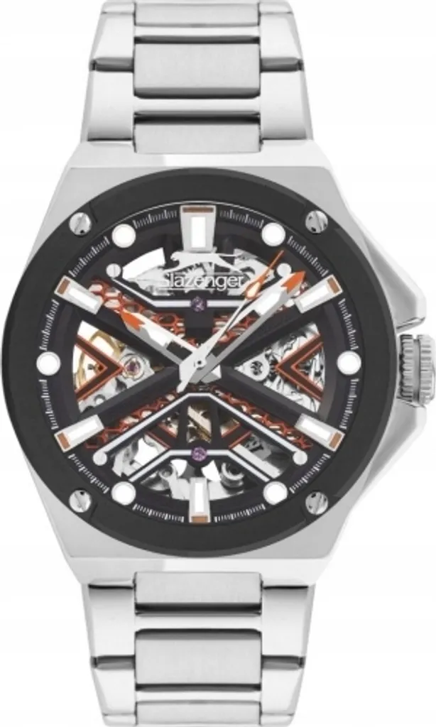 Montre Slazenger Orange Skeleton Homme : Le Style Sans Compromis