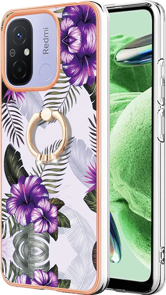 Offerta Cover Viola Redmi 12C/11A con Anello | Spedizione Rapida