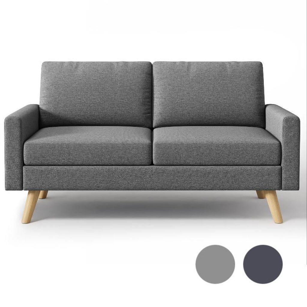 BEALIFE 2-Sitzer Sofa 157x72x85 cm mit Holzfüßen & Produktbild 