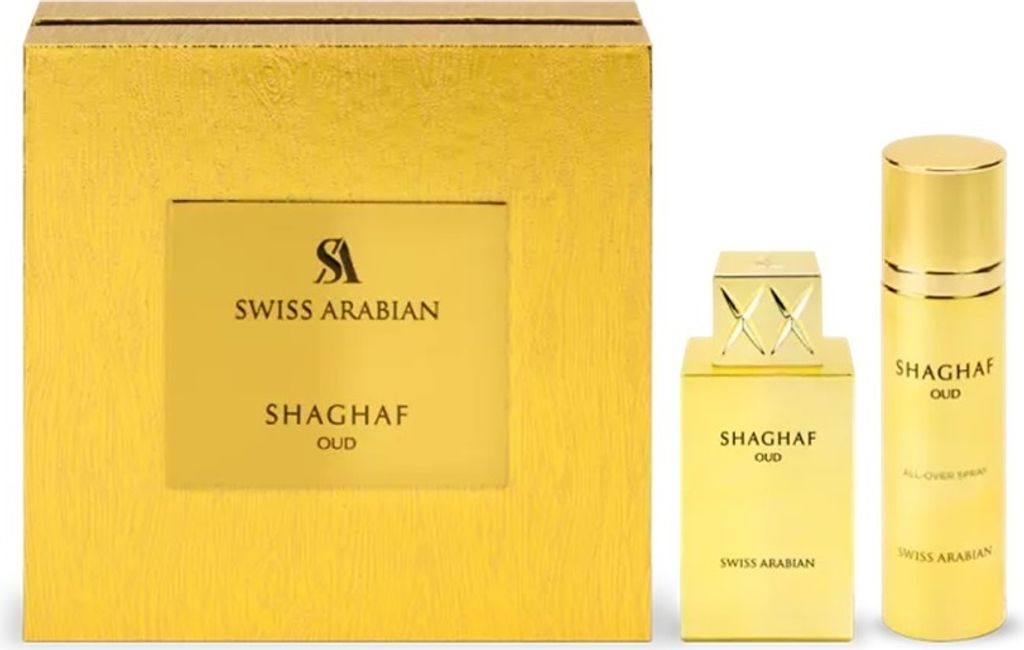 Swiss Arabian Shaghaf Oud - Eau De Parfum + Body Spray Gift Set
