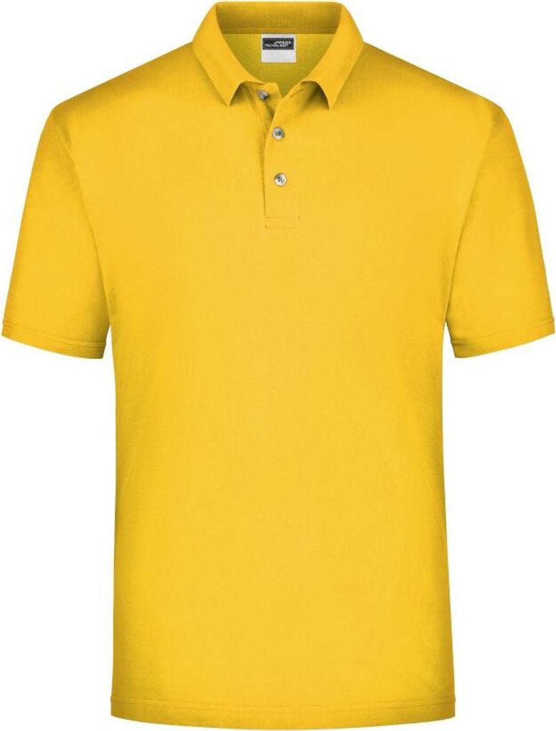 Klassisches Polohemd für Freizeit und Sport gold-yellow, Gr. 3XL