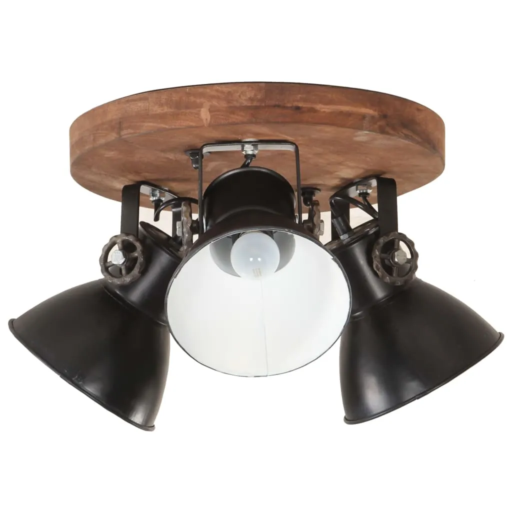 Lampada Soffitto Nera Stile Industrial E27 42x27cm | Qualità Garantita
