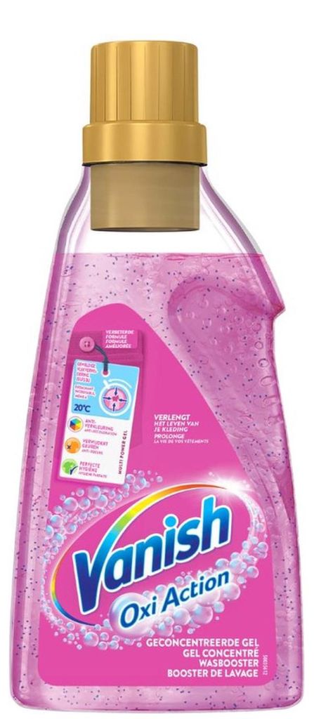 Vanish Gel – Oxi Action – 1500 ml – Waschverstärker-Gel in Rosa