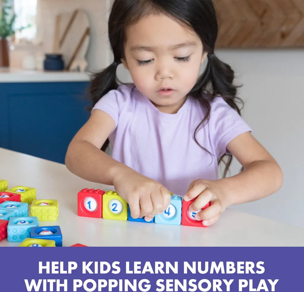 Learning Resources Number BubbleBrix Jeu de Chiffres Éducatif 42 Pièces - 6