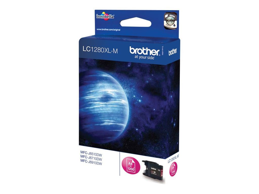 Brother LC1280XLM, Hohe (XL-) Ausbeute, Magenta, Tinte auf Produktbild 