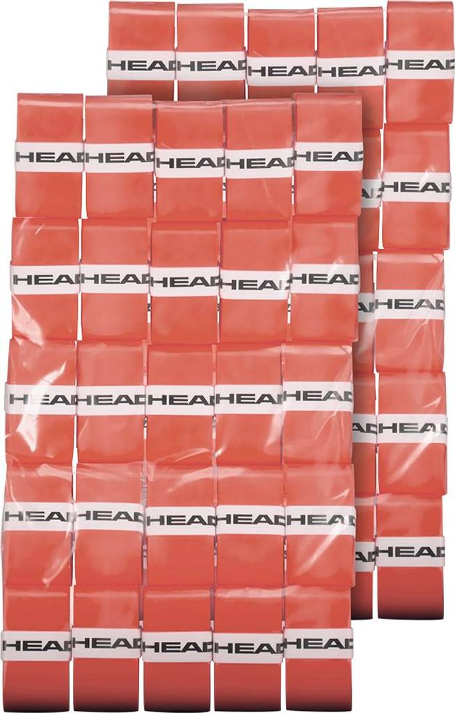 Head Racket Prime Tour Clear Polybag Tennis-overgrip 50 Einheiten Rot,Orange Rot,Orange One Size