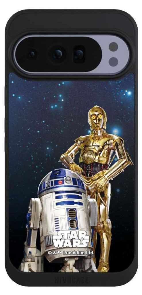 NIVOCASE Handyhülle für Google Pixel 10 Pro XL Hülle NIVOpure Case Schwarz Star Wars Weltall R2D2