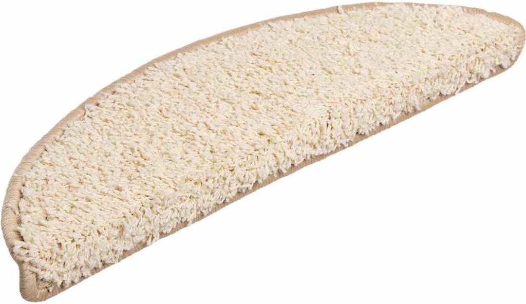 vidaXL Stufenmatten 20 Stk. 56x17x3 cm Creme Halbrund