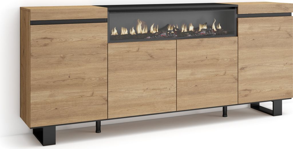 COZY Buffet salon et cuisine, 200x35x87cm, 4 Portes, Image du produit 