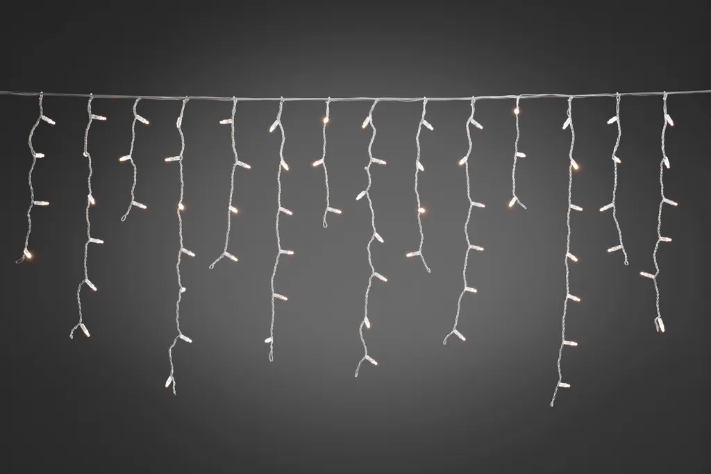 Extension Rideau Lumineux pour Décoration Noël Extérieure 100 LED Blanc