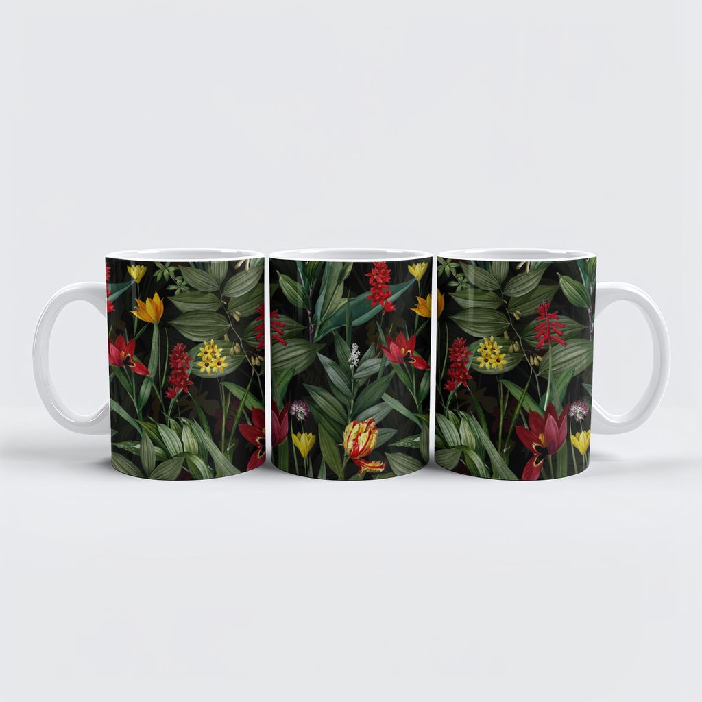 raxxa Premium-Tasse "Dschungel-Nächte in Vintage: Mitternachtszauber"