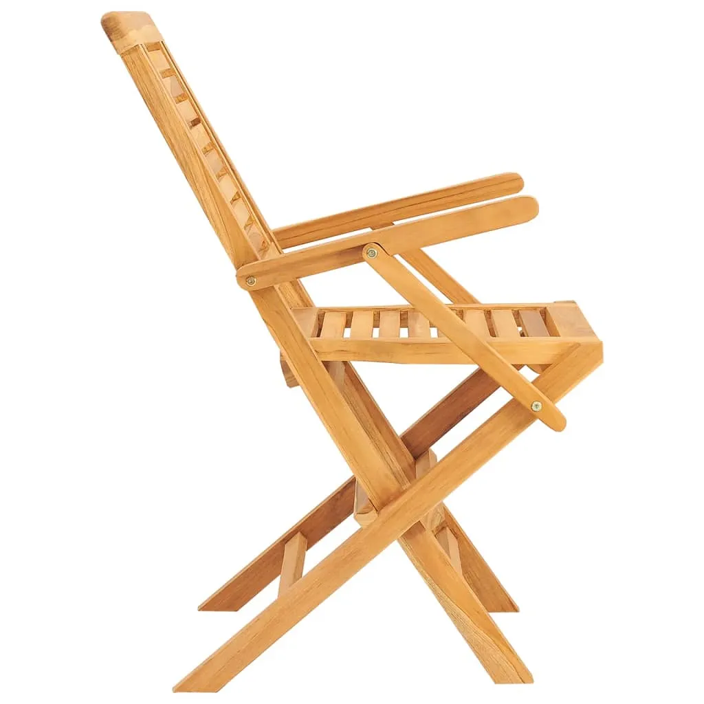Chaises de jardin robustes en teck lot de 2 résistantes aux intempéries - 6