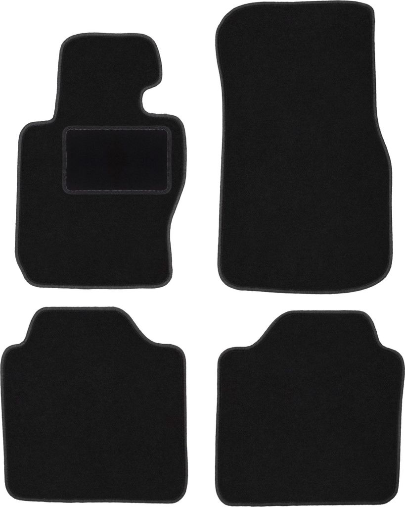 Schwarze Veloursmatten für: BMW 3 F34 Gran Tourismo (2013-2020)