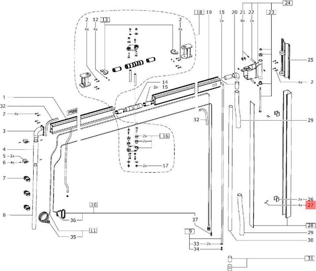 Festool Niete NIETE,BLI A4X16 DIN 7337 400152
