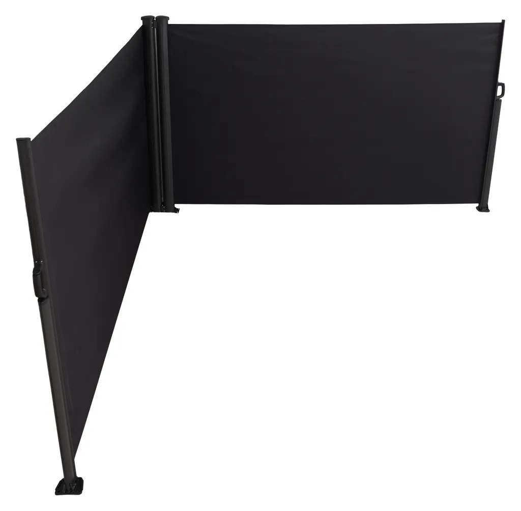 Paravent Double Kim 6m Noir - Solution Anti-vis-à-vis et Coupe-vent Efficace