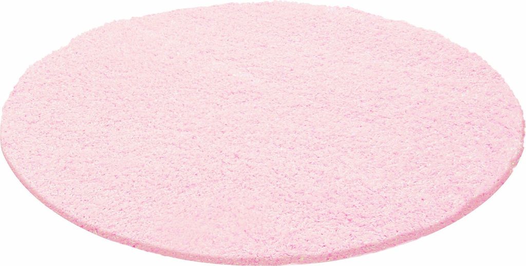 Hochflor Teppich LIFE Pink 200 cm Rund