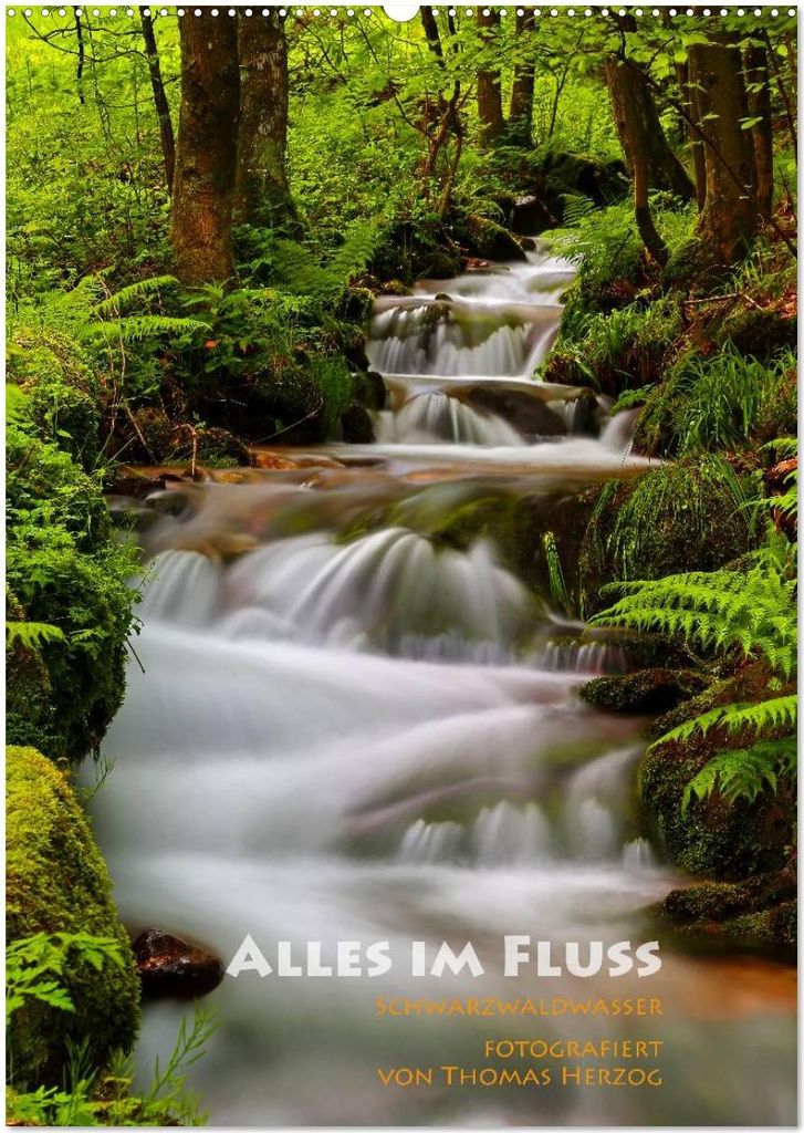 Alles im Fluss - Schwarzwaldwasser (Wandkalender 2026 DIN A2 hoch), CALVENDO Monatskalender