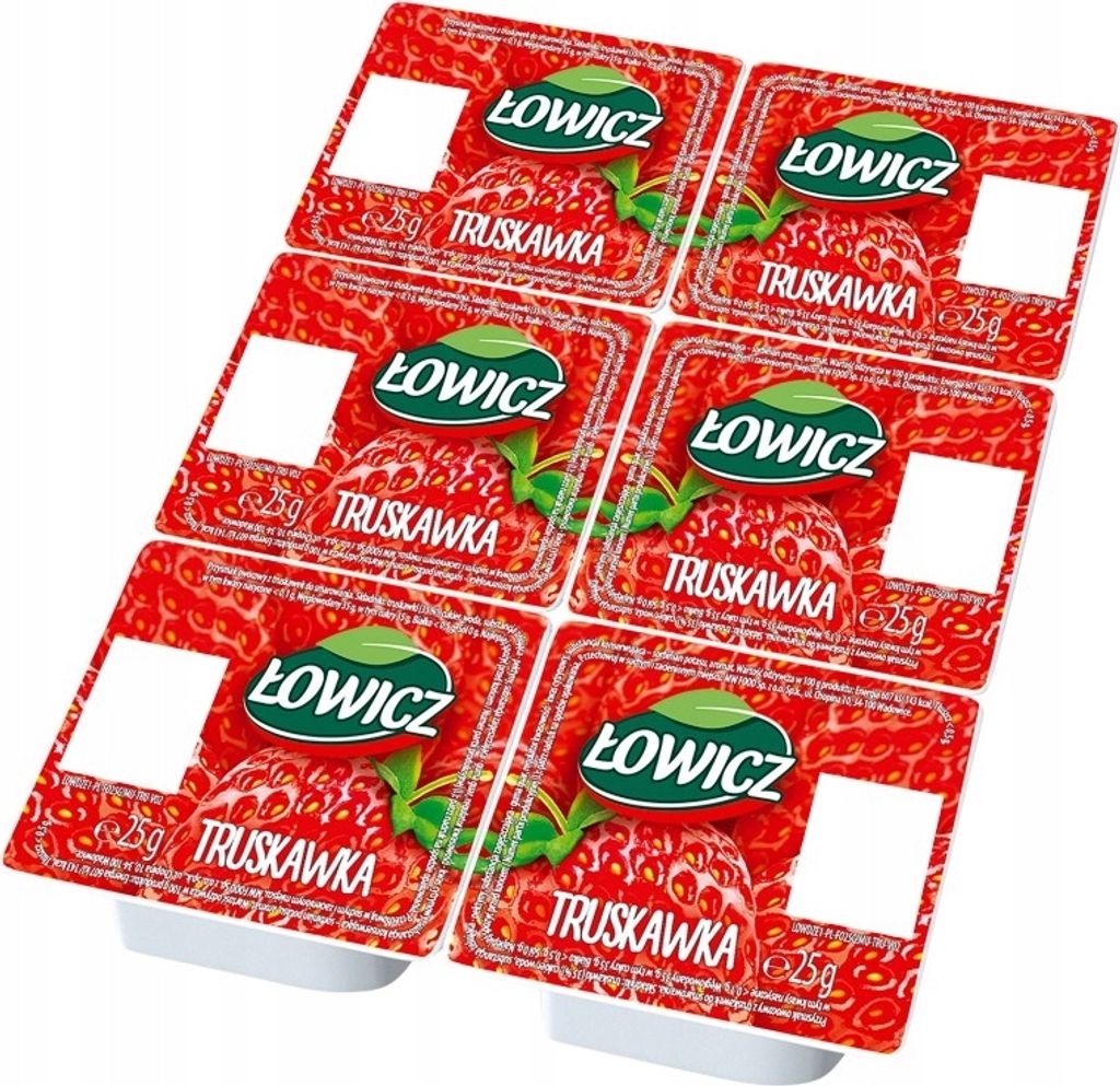 Erdbeerkonfitüre Monoporation 6 x 25g - Łowicz Produktbild 