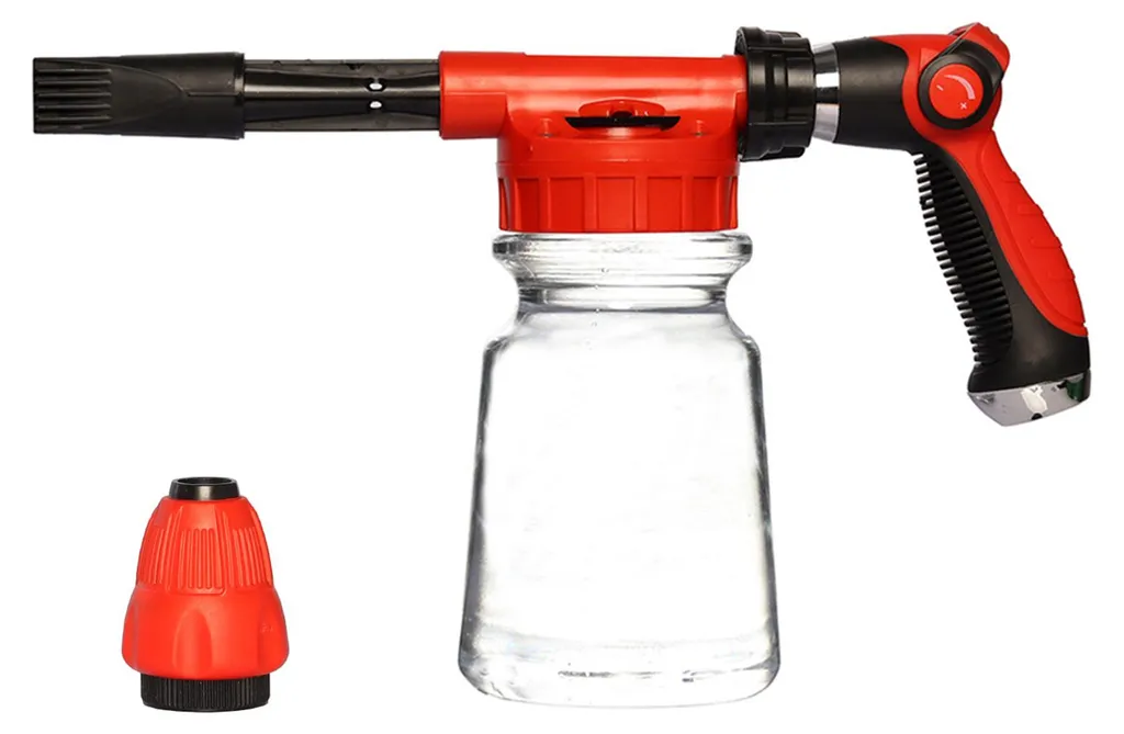 Pistolet à mousse 1L avec buse réglable pour lavage auto à domicile