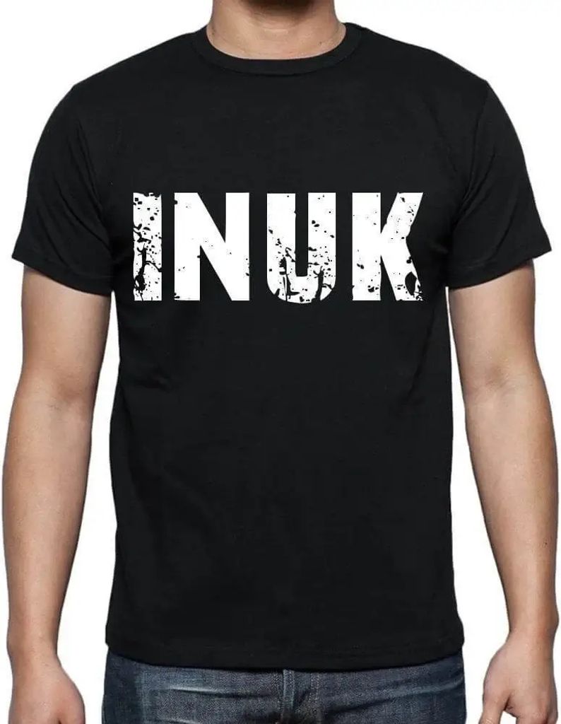 Herren Grafik T-Shirt Inuk Öko-Verantwortlich Vintage Jahrgang Kurzarm Lustige Druck Geburtstag Geschenk Mann