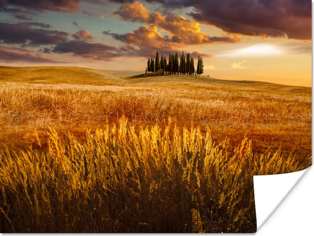 MuchoWow Poster Toskana - Italien - Landschaft 40x30 cm - Plakate für die Wände - Poster Wohnzimmer