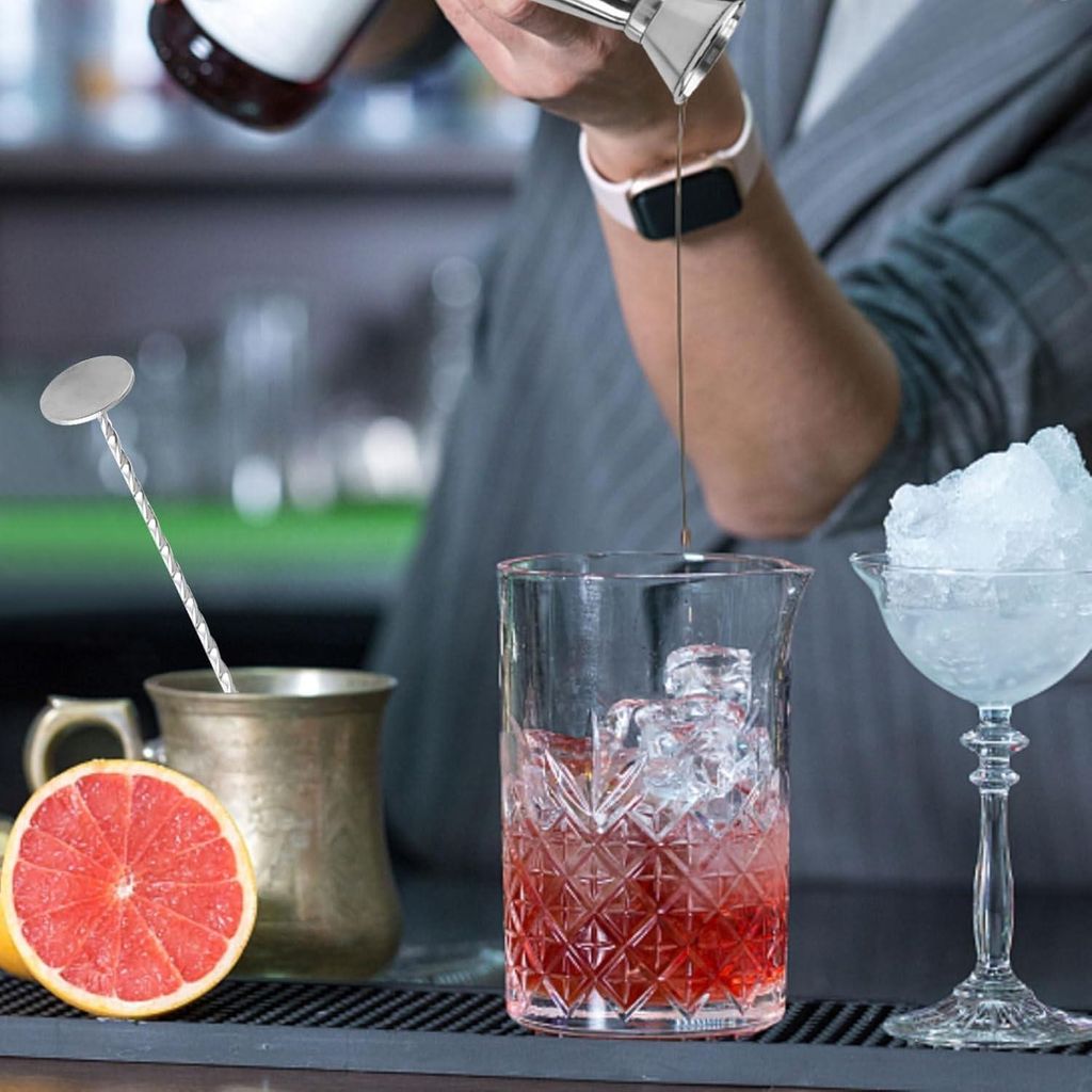 Cocktail-Stößel-Set mit Jigger und Mischlöffel - Barwerkzeug für perfekte Getränke