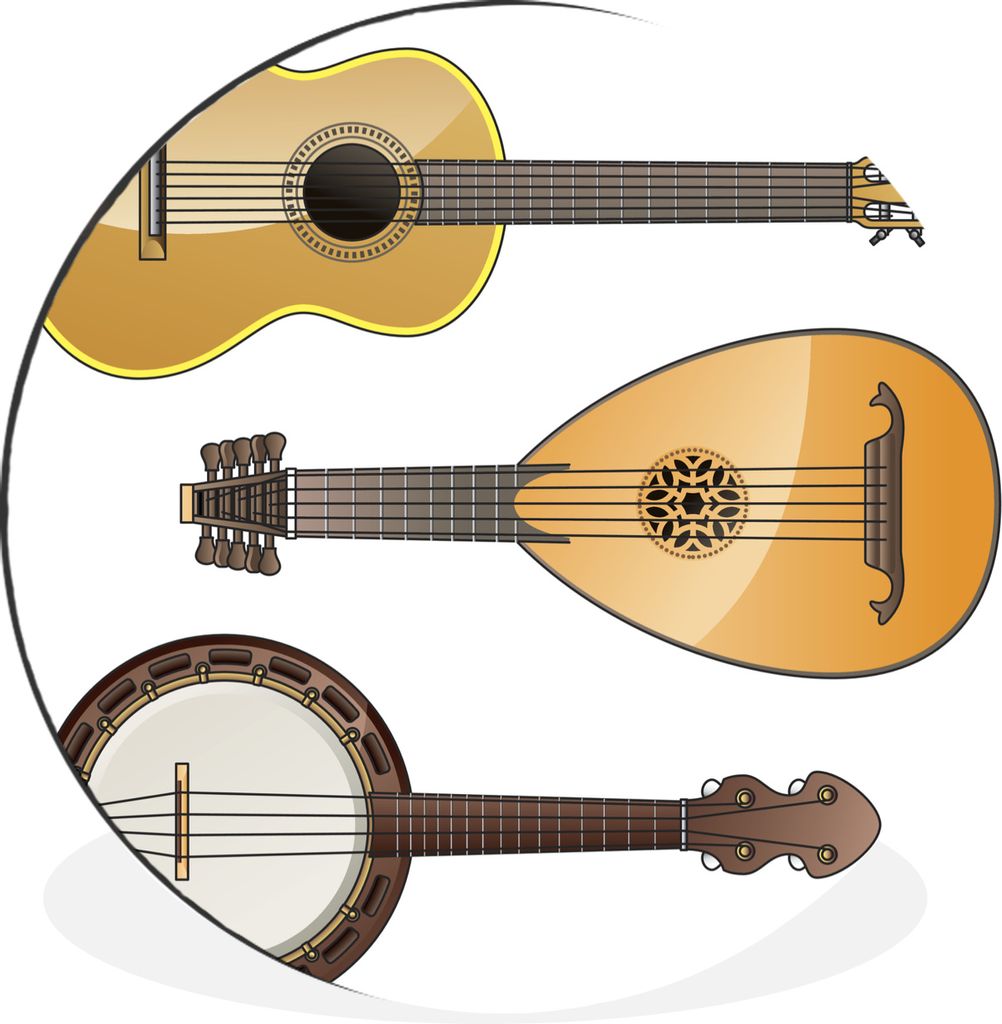 MuchoWow - Mauerkreis - Wandbilder - Runde Bild - Bild aus Aluminium - Schlafzimmer - Wohnzimmerdekoration - Wand Dekoration