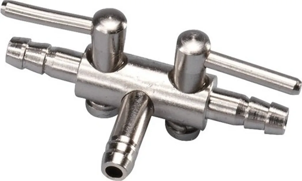 Hobby Lufthähnchen 2-Wege Metallo: Valvola Aria Acquario 4/6 mm Alta Qualità