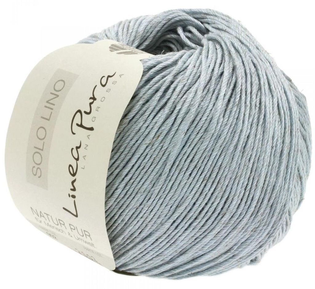Lana Grossa - Solo Lino 0004 zartblau Produktbild 