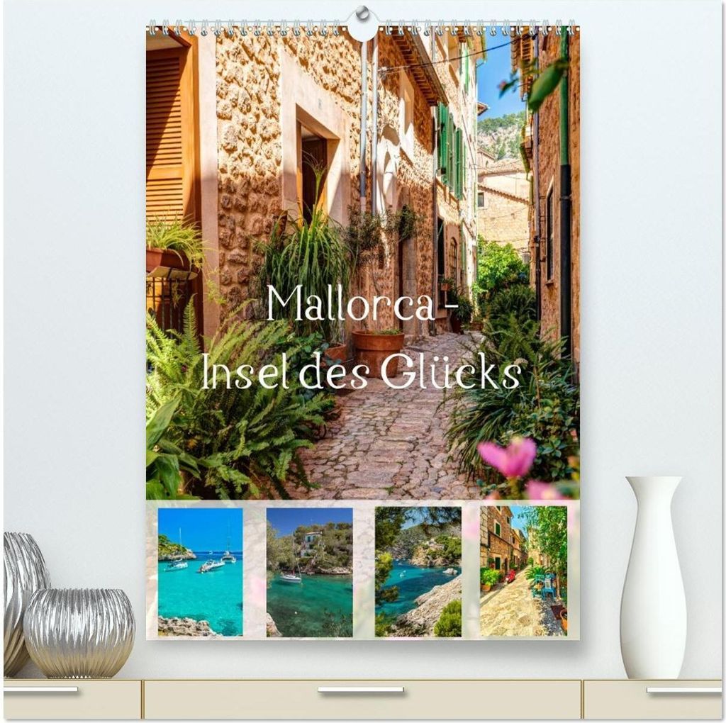 Mallorca - Insel des Glücks (hochwertiger Premium Wandkalender 2026 DIN A2 hoch), Kunstdruck in Hochglanz