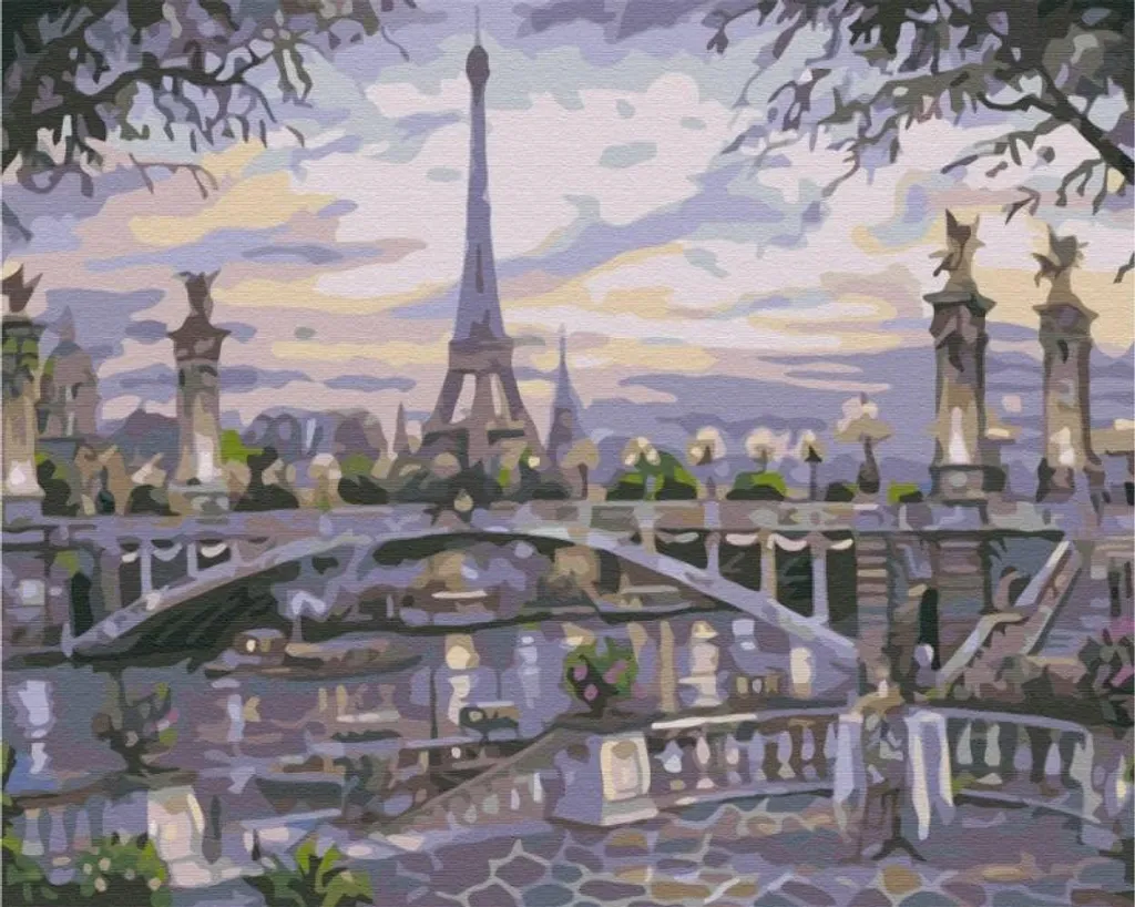 Peindre sans savoir dessiner : Kit Peinture Numéros Brouillard Paris