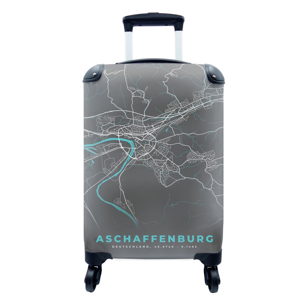 MuchoWow® Koffer Handgepäck Trolley Rollkoffer Kleine Produktbild 