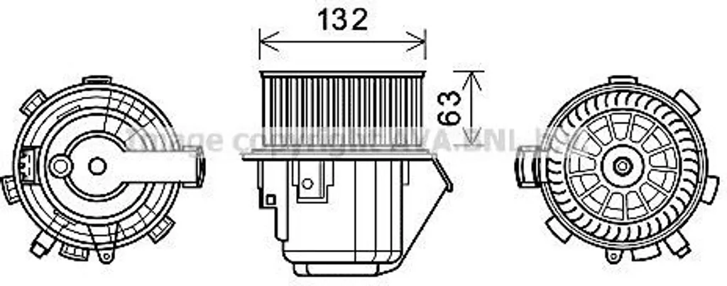 Pulseur d'air habitacle pour Peugeot 407 et 407 SW moteur de rechange