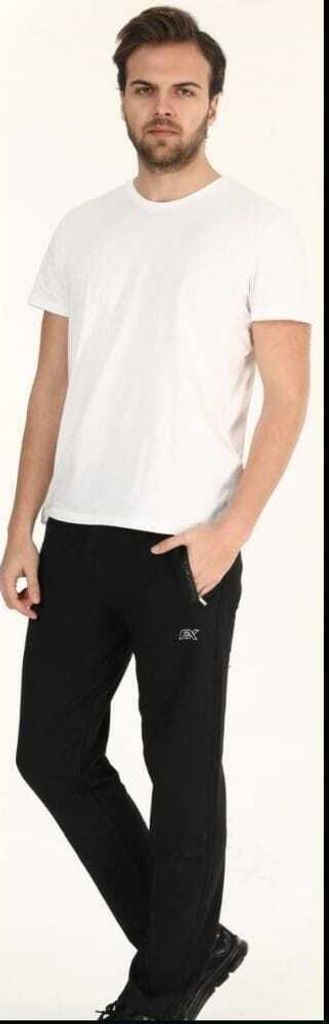 Herren Jogginghose Sporthose Schwarz S Trainingshose Sweathose Pyjama Baumwolle Warm P-55