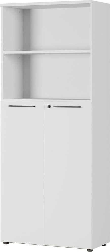 Aktenschrank Kombischrank 80cm AURAY-01 Lichtgrau B/H/T ca. 80/197/40cm