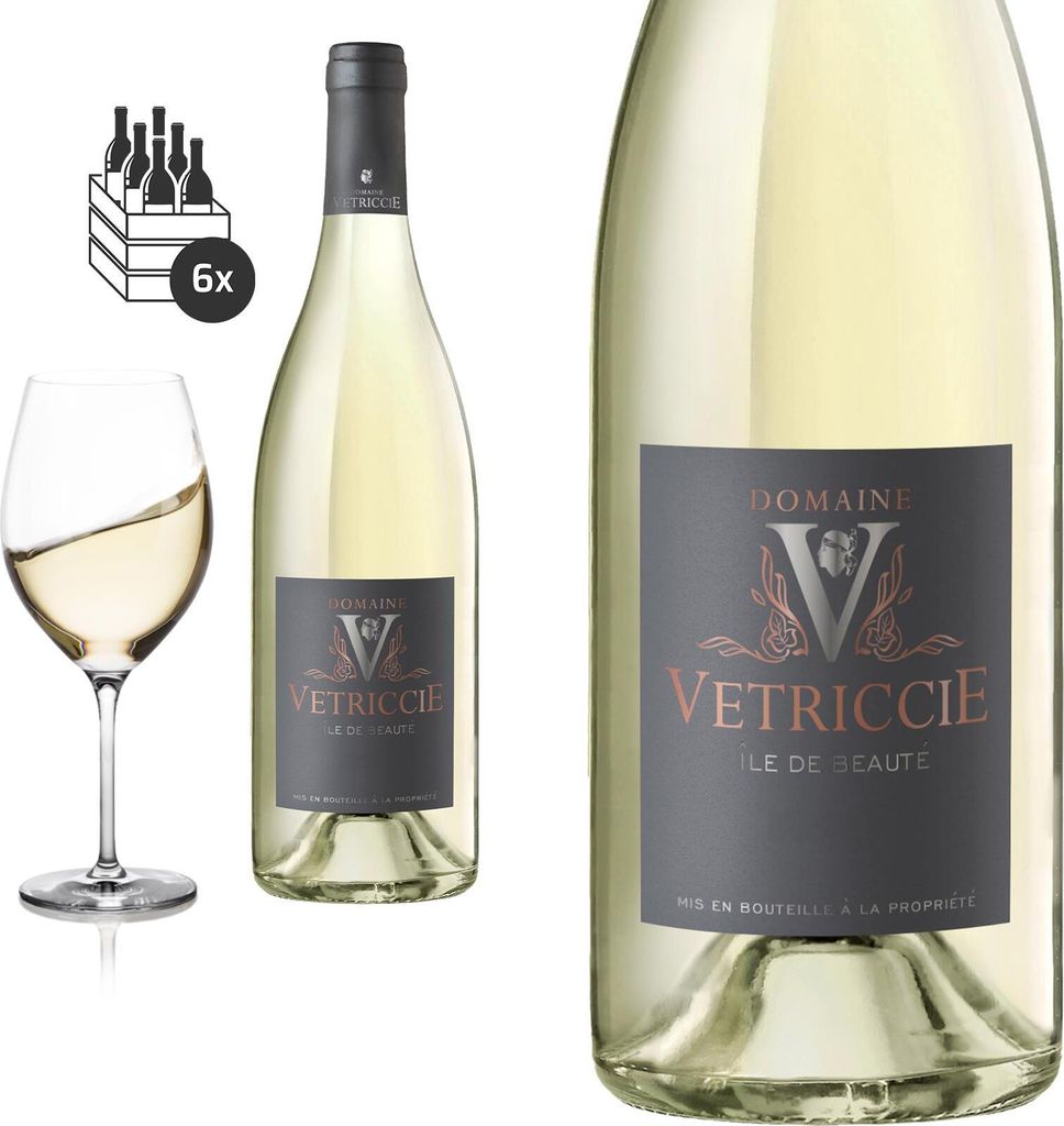 6er Karton 2022 Ile de Beaute blanc von Domaine Vetriccie - Weisswein