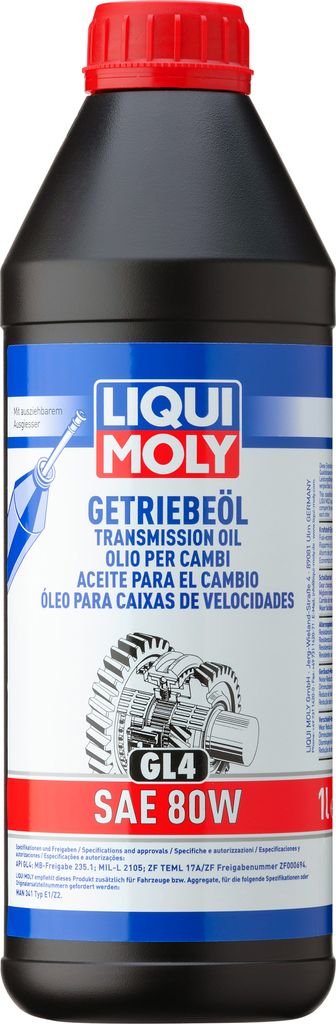 Olio per ingranaggi Liqui Moly (GL4) SAE 80W 1 litro Immagine del prodotto 