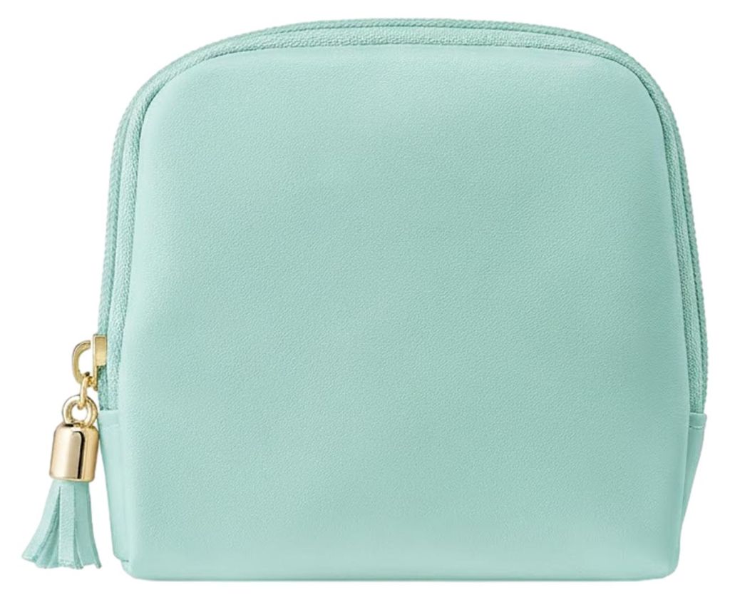 Kosmetiktasche, vielseitig verwendbar, Make-up-Etui aus Kunstleder, kompakter Reiseorganizer für Handtasche, Gepäck, Badezimmer, Schlafzimmer