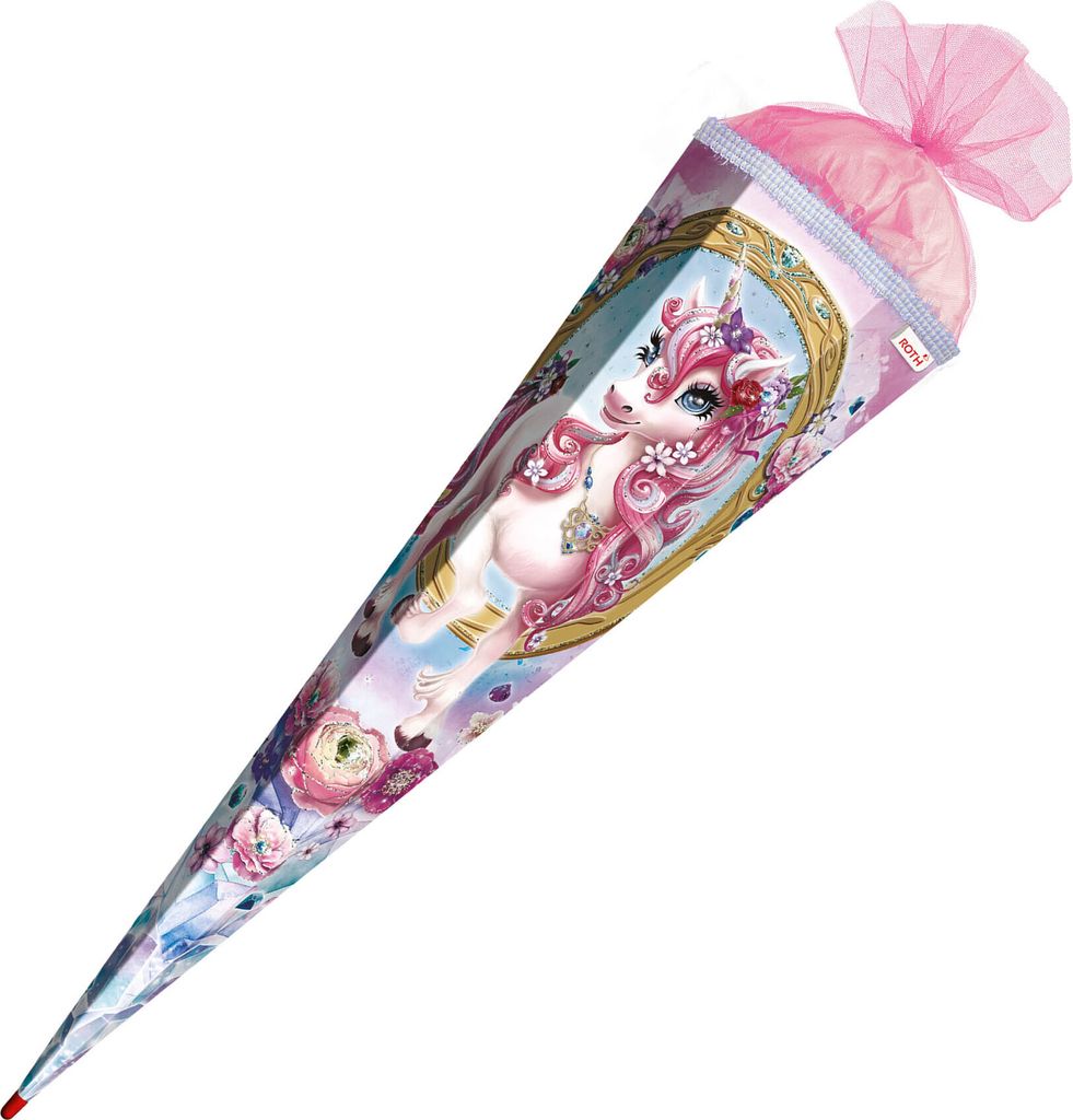 ROTH 678883 ROTH Schultüte "Einhorn Beauty", eckig, 850 mm, Immagine del prodotto 