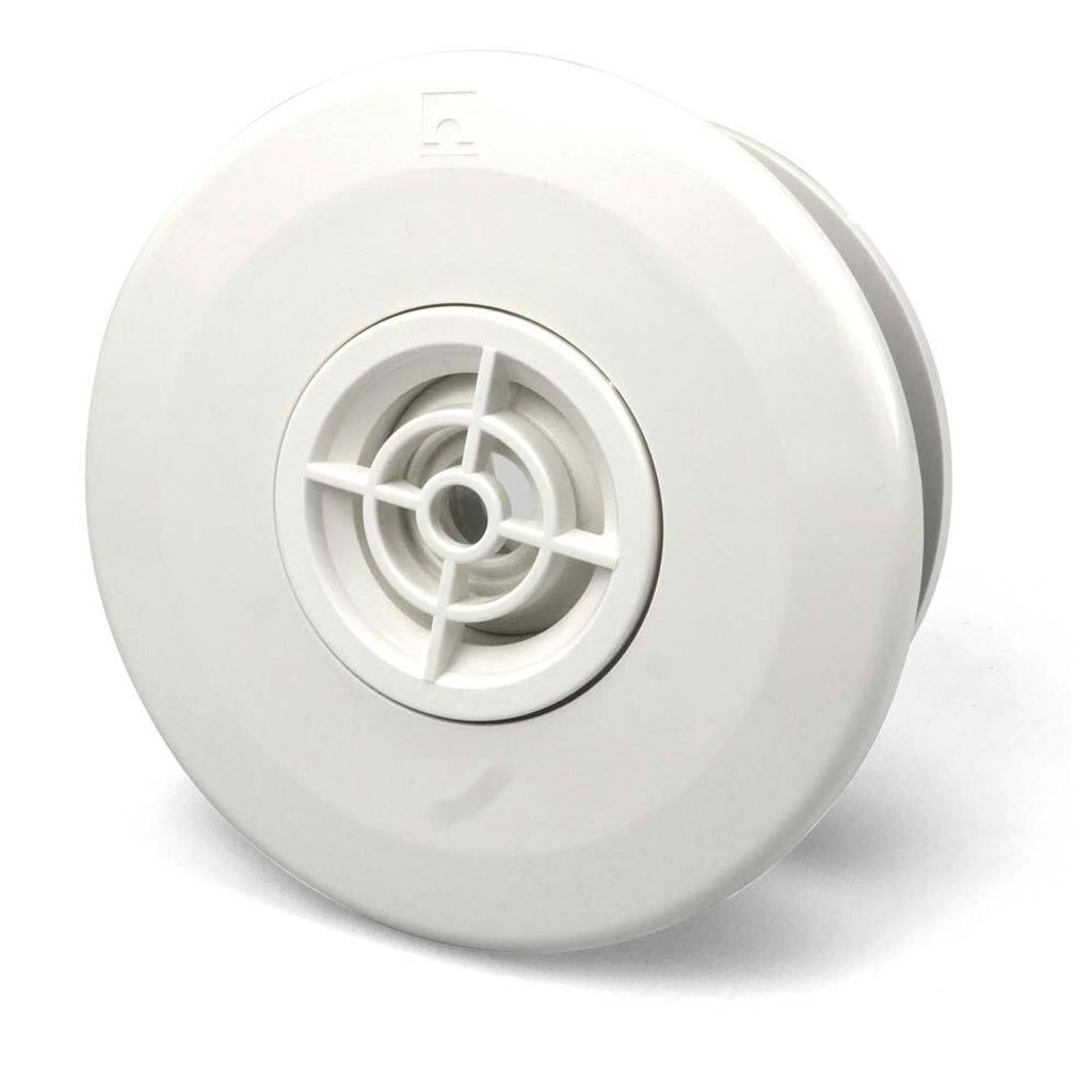 Einlaufdüse Multiflow für Fertigbecken, Weiss (mit Gitter)