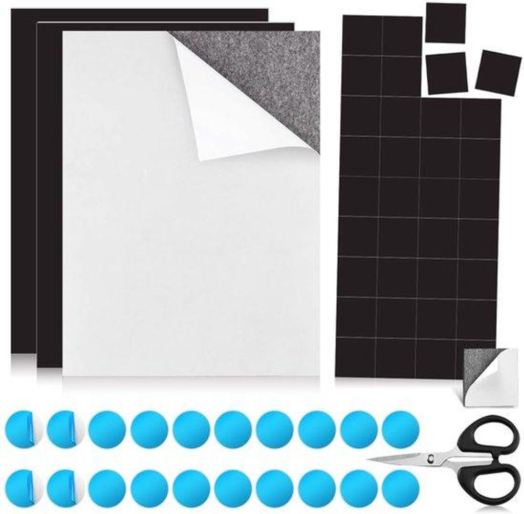 Magneetfolie set 3 stukken 1MM zelfklevend magneetpapier met ronde metalen platen 30MM voor posters knutselen foto's etikettering