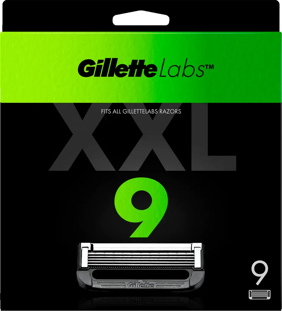 Lame Gillette Labs 9 Ricambi XXL - Sistema 2D FlexDisc & Precisione