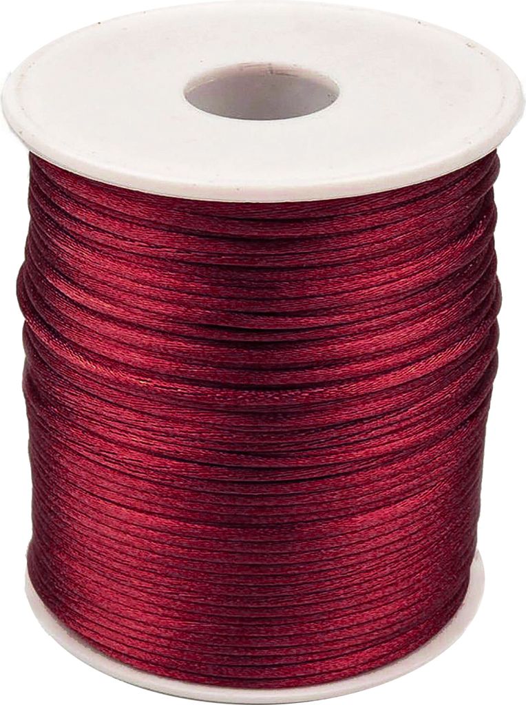 90m Satinschnur 2mm Satinkordel Schmuck-Kordel -Schnur Kumihimo Bänder