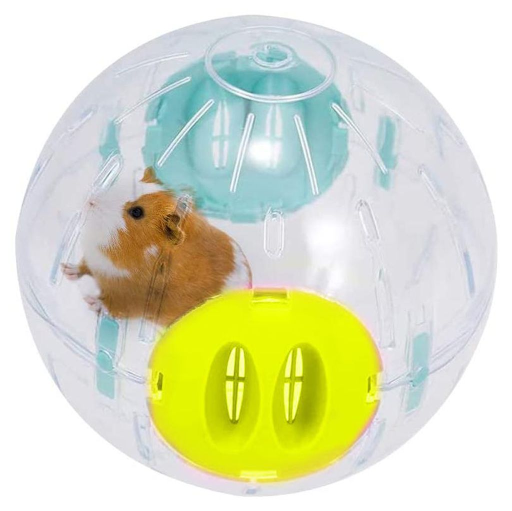 Hamsterkugel, 14,5 cm, transparente Laufkugel für Hamster und Mäuse, Kunststoffspielzeug. Vertreibt Langeweile und fördert die Aktivität.