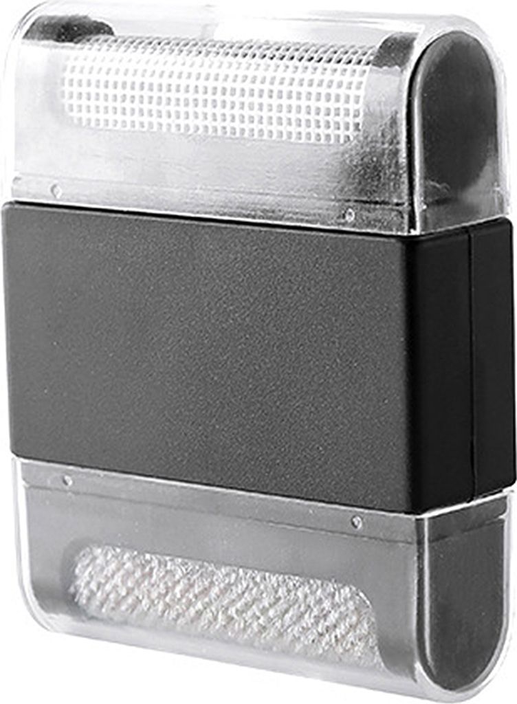 Manuelles Kleidungsmantel Haarlampenkugel Lint Remover Flusenreiniger Trimmermaschine-Doppelköpfe schwarz